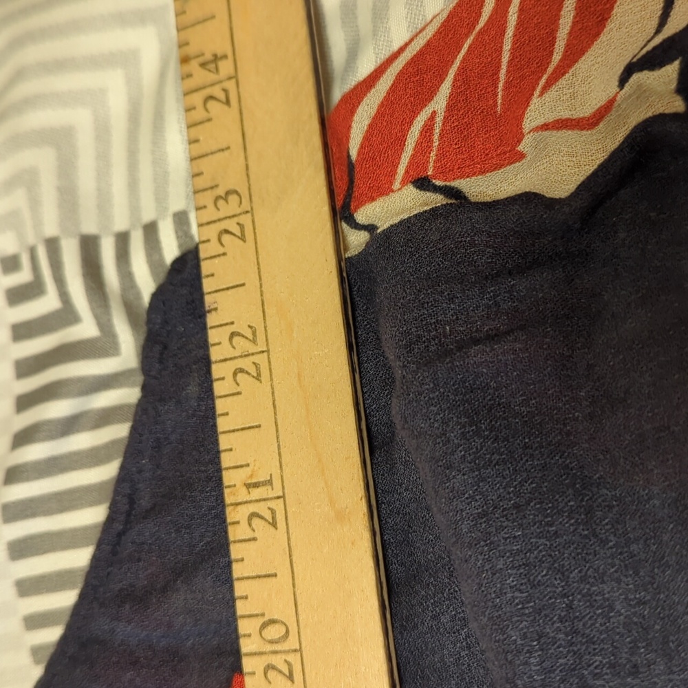 Lucky Brand Orange and Navy Sleeveless Boxy Blouse. 2 For $10 - Picture 4 of 5